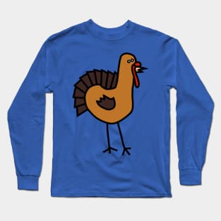 Turkey Time Thanksgiving Animals Long Sleeve T-Shirt